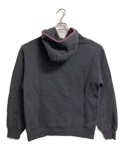 madhappy（マッドハッピー）MADHAPPY (マッドハッピー) Campus Fleece Hoodie  キャンパスフリースフーディ　パーカー　USA製　オーバーサイズ グレー サイズ:Sの古着・服飾アイテム