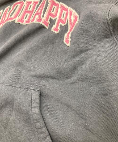 madhappy（マッドハッピー）MADHAPPY (マッドハッピー) Campus Fleece Hoodie  キャンパスフリースフーディ　パーカー　USA製　オーバーサイズ グレー サイズ:Sの古着・服飾アイテム