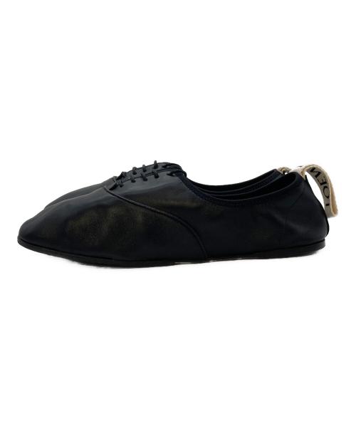 LOEWE（ロエベ）LOEWE (ロエベ) Soft Derby レースアップフラットシューズ ブラック サイズ:39の古着・服飾アイテム