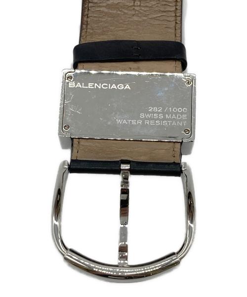BALENCIAGA（バレンシアガ）BALENCIAGA (バレンシアガ) 5ベルト型 腕時計 ブレスット型　モントレ　ニコラ期 1000本限定品 282/1000 スイス製 ブラック×シルバー サイズ:実寸参照の古着・服飾アイテム