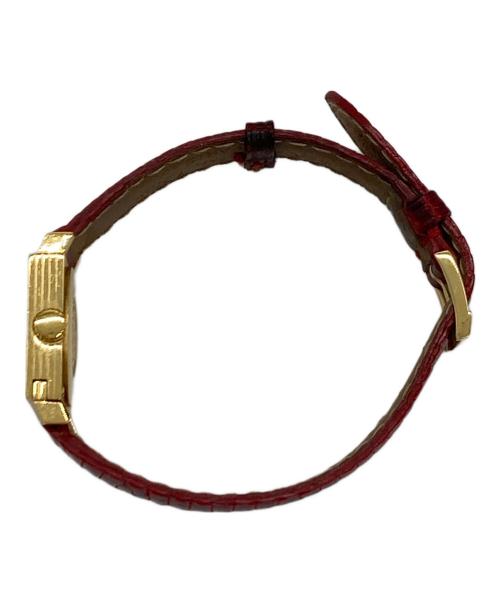 Christian Dior（クリスチャン ディオール）Christian Dior (クリスチャン ディオール) リストウォッチ　ラ・パリジェンヌ　AT 1227　R7 7/10 電池交換済み レッド×ゴールド サイズ:実寸参照の古着・服飾アイテム