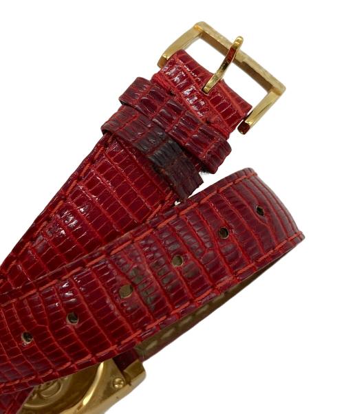 Christian Dior（クリスチャン ディオール）Christian Dior (クリスチャン ディオール) リストウォッチ　ラ・パリジェンヌ　AT 1227　R7 7/10 電池交換済み レッド×ゴールド サイズ:実寸参照の古着・服飾アイテム