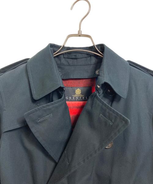 GRENFELL（グレンフェル）GRENFELL (グレンフェル) ライナー付トレンチコート　ロングコート　アウター　イギリス製 ブラック サイズ:34の古着・服飾アイテム