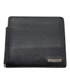 serapianセラピアン）の古着「カードケース　マネークリップ　二つ折り財布　イタリア製」｜ブラック