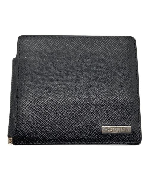 serapian（セラピアン）serapian (セラピアン) カードケース　マネークリップ　二つ折り財布　イタリア製 ブラック サイズ:実寸参照の古着・服飾アイテム