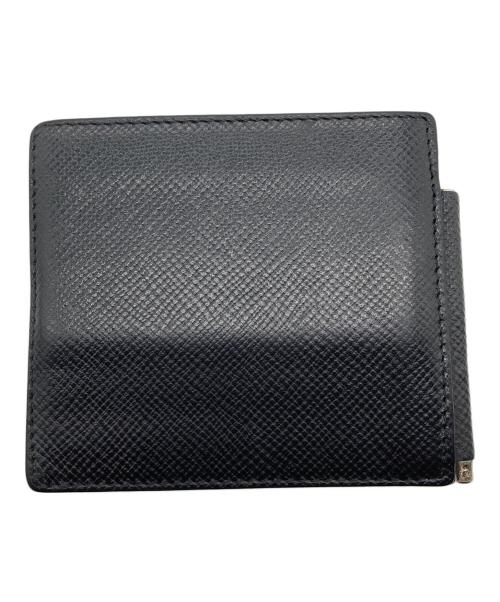 serapian（セラピアン）serapian (セラピアン) カードケース　マネークリップ　二つ折り財布　イタリア製 ブラック サイズ:実寸参照の古着・服飾アイテム