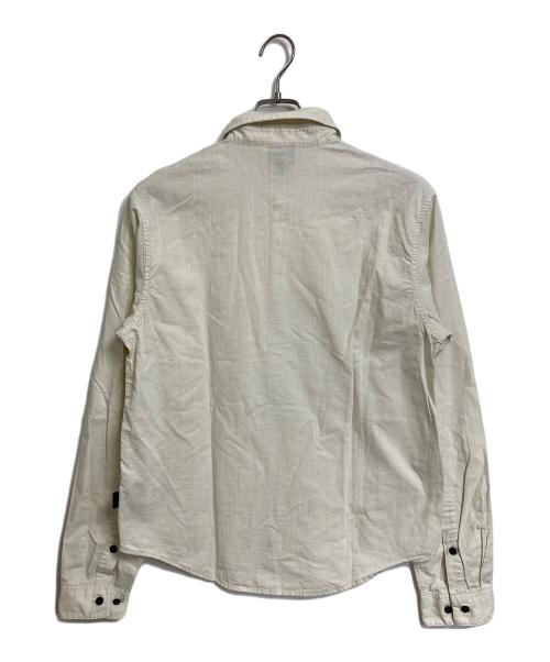 Patagonia（パタゴニア）Patagonia (パタゴニア) L/S ORGANIC COTTON SLUB POPLIN SHIRT  オーガニックコットンスラブぽぷりんスラブポプリンシャツ　長袖シャツ　アウトドア ホワイト サイズ:Sの古着・服飾アイテム