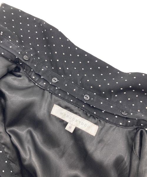 MERCURY DUO（マーキュリーデュオ）MERCURY DUO (マーキュリーデュオ) 3WAYラッフルドッキングワンピース　ロングワンピース　マーメイド　ドット ブラック サイズ:Mの古着・服飾アイテム