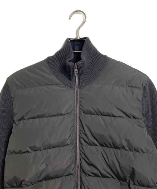 HERNO（ヘルノ）HERNO (ヘルノ) ニット切替ダウンジャケット 23AW ARDESIA & FINGAL BOMBER ブラウン サイズ:46の古着・服飾アイテム