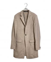 ALL SAINTS（オールセインツ）の古着「(M)MANOR WOOL COAT チェスターコート　ウールコート　ロングコート」｜Oatmeal Marl