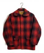 Sortswearスポーツウェア）の古着「【古着】50’S マッキーノジャケット　 50年代　60年代　 ボタン刻印　WOOLRICH」｜レッド