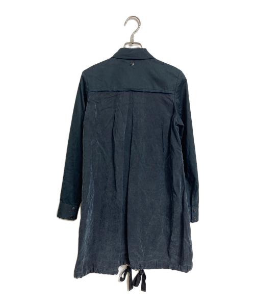 DIESEL（ディーゼル）DIESEL (ディーゼル) 切替モッズコート　ロングコート　アウター　ライトアウター ブラック サイズ:XXSの古着・服飾アイテム