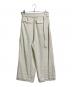 6(ROKU) BEAUTY&YOUTH (ロク ビューティーアンドユース) レーヨン コットン ベルト パンツ アイボリー サイズ:M：4500円