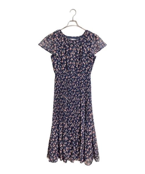any Sis（エニィスィス）any Sis (エニィスィス) 【洗える】ニュアンスピーチ ワンピース　ロングワンピース　総柄 ネイビー サイズ:2の古着・服飾アイテム