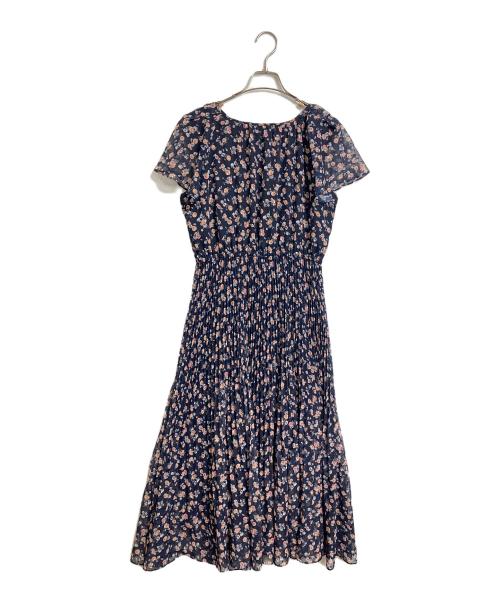 any Sis（エニィスィス）any Sis (エニィスィス) 【洗える】ニュアンスピーチ ワンピース　ロングワンピース　総柄 ネイビー サイズ:2の古着・服飾アイテム