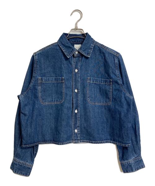 Spick and Span（スピックアンドスパン）Spick and Span (スピックアンドスパン) ショートデニムシャツ　長袖シャツ インディゴ サイズ:実寸参照の古着・服飾アイテム