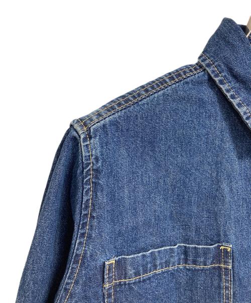 Spick and Span（スピックアンドスパン）Spick and Span (スピックアンドスパン) ショートデニムシャツ　長袖シャツ インディゴ サイズ:実寸参照の古着・服飾アイテム