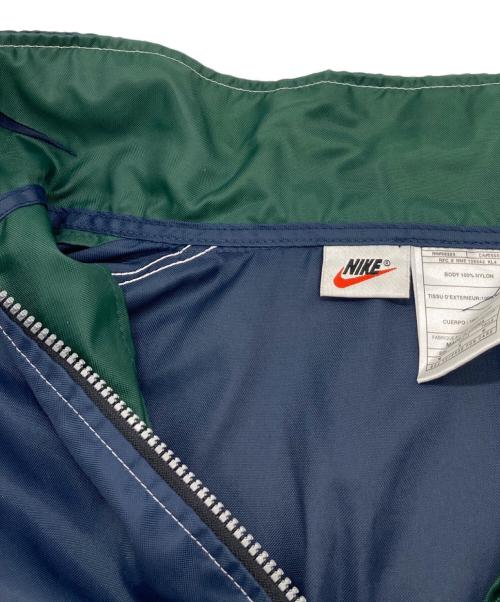 NIKE（ナイキ）NIKE (ナイキ) 【古着】90’Sアノラックパーカー ハーフジップ　90年代　銀タグ ネイビー×グリーン サイズ:Mの古着・服飾アイテム