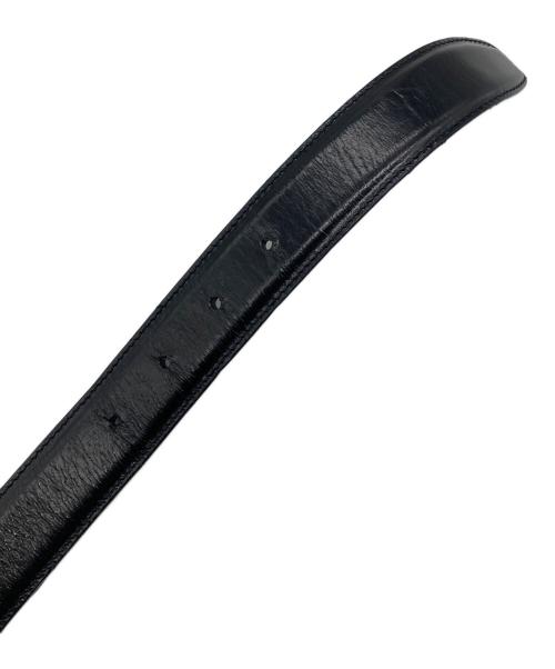 GUCCI（グッチ）GUCCI (グッチ) Gロゴレザーベルト　イタリア製 ブラック サイズ:実寸参照の古着・服飾アイテム