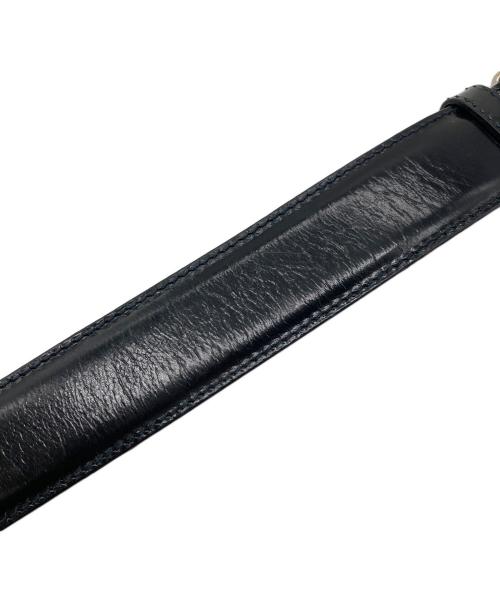 GUCCI（グッチ）GUCCI (グッチ) Gロゴレザーベルト　イタリア製 ブラック サイズ:実寸参照の古着・服飾アイテム