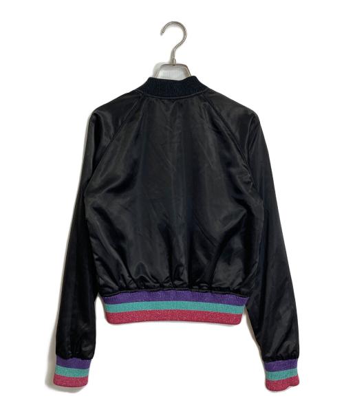 DIESEL（ディーゼル）DIESEL (ディーゼル) リバーシブルサテンスタジャン　ラグランジャケット ブラック サイズ:XSの古着・服飾アイテム