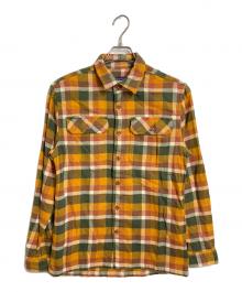 Patagonia（パタゴニア）の古着「ロングスリーブ・フィヨルド・フランネル・シャツ　長袖シャツ　チェックシャツ　スポーツ　アウトドア」｜ブラウン