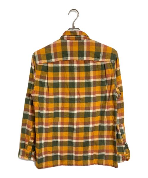 Patagonia（パタゴニア）Patagonia (パタゴニア) ロングスリーブ・フィヨルド・フランネル・シャツ　長袖シャツ　チェックシャツ　スポーツ　アウトドア ブラウン サイズ:XSの古着・服飾アイテム