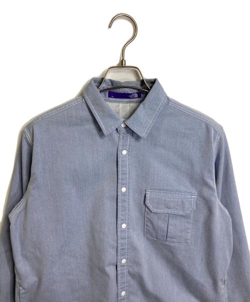THE NORTH FACE（ザ ノース フェイス）THE NORTH FACE (ザ ノース フェイス) COOLMAX Stetch OX Shirt ブルー サイズ:Mの古着・服飾アイテム