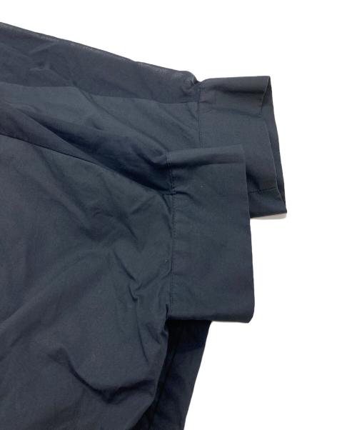 mizuiro-ind（ミズイロインド）mizuiro-ind (ミズイロインド) シアー切替シャツワンピース ネイビー サイズ:FREEの古着・服飾アイテム