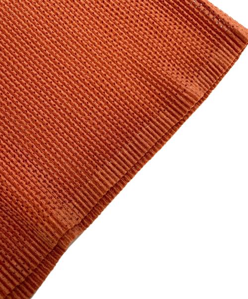 PLEATS PLEASE（プリーツプリーズ）PLEATS PLEASE (プリーツプリーズ) メッシュプリーツノースリーブブラウス オレンジ サイズ:3の古着・服飾アイテム