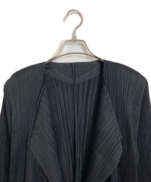 PLEATS PLEASE（プリーツプリーズ）PLEATS PLEASE (プリーツプリーズ) プリーツカーディガン ブラック サイズ:3の古着・服飾アイテム