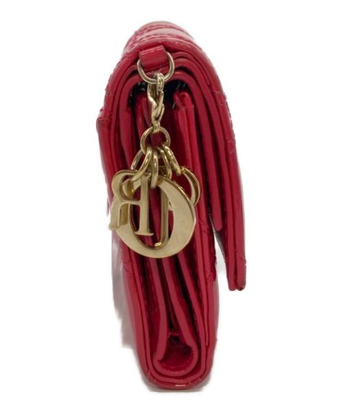 Christian Dior（クリスチャン ディオール）Christian Dior (クリスチャン ディオール) 3つ折り財布 ショッキングピンクの古着・服飾アイテム