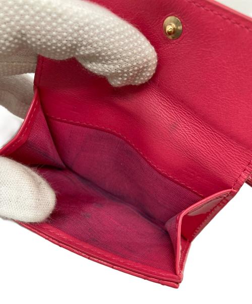 Christian Dior（クリスチャン ディオール）Christian Dior (クリスチャン ディオール) 3つ折り財布 ショッキングピンクの古着・服飾アイテム