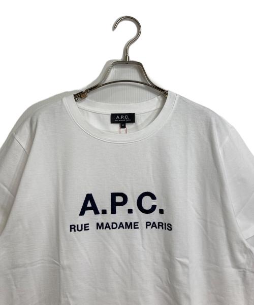 A.P.C.（アーペーセー）A.P.C. (アーペーセー) RUE MADAME PARIS Tシャツ ホワイト サイズ:XLの古着・服飾アイテム