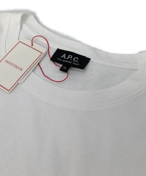 A.P.C.（アーペーセー）A.P.C. (アーペーセー) RUE MADAME PARIS Tシャツ ホワイト サイズ:XLの古着・服飾アイテム