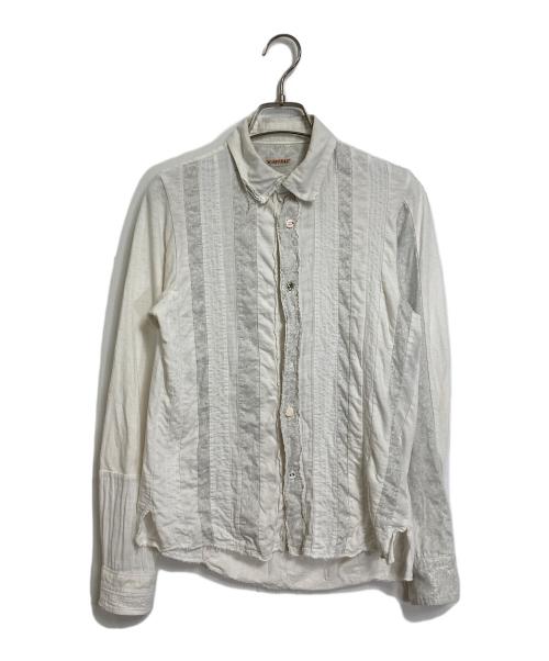 KAPITAL（キャピタル）KAPITAL (キャピタル) ホーボーシャツ パッチワーク コットンリネン ホワイトの古着・服飾アイテム