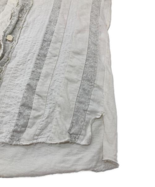 KAPITAL（キャピタル）KAPITAL (キャピタル) ホーボーシャツ パッチワーク コットンリネン ホワイトの古着・服飾アイテム