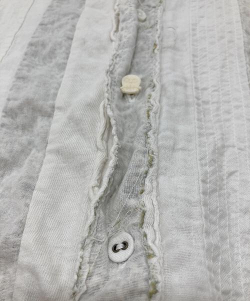 KAPITAL（キャピタル）KAPITAL (キャピタル) ホーボーシャツ パッチワーク コットンリネン ホワイトの古着・服飾アイテム