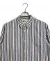 MHL (エムエイチエル) COTTON LINEN PJ STRIPE SHIRTS ストライプ　 ネイビー×ベージュ サイズ:M：6000円