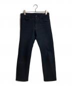 COMME des GARCONS HOMME PLUSコムデギャルソンオムプリュス）の古着「タイヤボタンポリ縮絨　パンツ　AD2012 13SS Poor King期 プアキング期 ポリ縮絨」｜ブラック