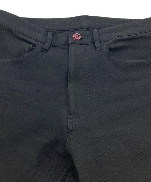 COMME des GARCONS HOMME PLUS（コムデギャルソンオムプリュス）COMME des GARCONS HOMME PLUS (コムデギャルソンオムプリュス) タイヤボタンポリ縮絨　パンツ　AD2012 13SS Poor King期 プアキング期 ポリ縮絨 ブラック サイズ:XSの古着・服飾アイテム