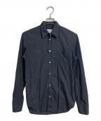 Maison Margielaメゾンマルジェラ）の古着「ガーメントダイ長袖シャツ ヨツタグ　コットンシャツ」｜ブラック