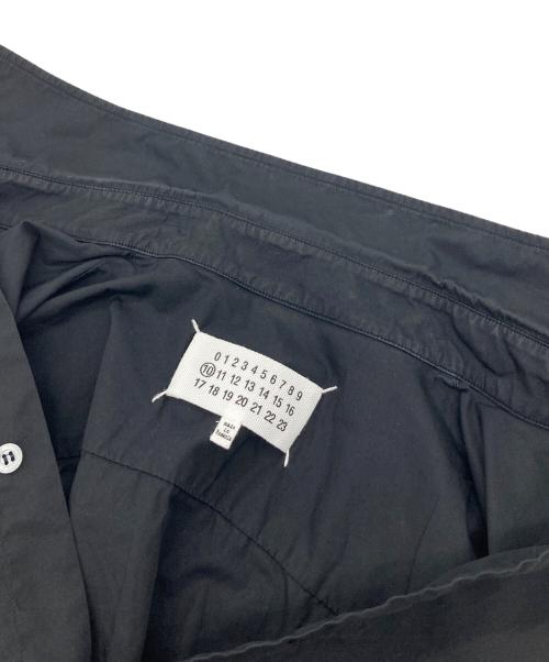 Maison Margiela（メゾンマルジェラ）Maison Margiela (メゾンマルジェラ) ガーメントダイ長袖シャツ ヨツタグ　コットンシャツ ブラック サイズ:38の古着・服飾アイテム