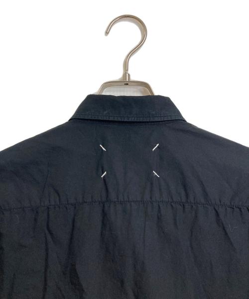 Maison Margiela（メゾンマルジェラ）Maison Margiela (メゾンマルジェラ) ガーメントダイ長袖シャツ ヨツタグ　コットンシャツ ブラック サイズ:38の古着・服飾アイテム