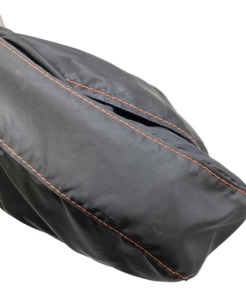 eYe COMME des GARCONS JUNYAWATANABE MAN（アイ コム デ ギャルソン ジュンヤ ワタナベ マン）eYe COMME des GARCONS JUNYAWATANABE MAN (アイ コム デ ギャルソン ジュンヤ ワタナベ マン) eyeロゴ ナイロンショルダーバッグ　日本製 ブラック サイズ:実寸参照の古着・服飾アイテム