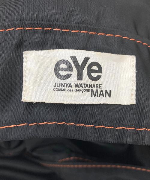 eYe COMME des GARCONS JUNYAWATANABE MAN（アイ コム デ ギャルソン ジュンヤ ワタナベ マン）eYe COMME des GARCONS JUNYAWATANABE MAN (アイ コム デ ギャルソン ジュンヤ ワタナベ マン) eyeロゴ ナイロンショルダーバッグ　日本製 ブラック サイズ:実寸参照の古着・服飾アイテム