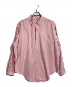 BROOKS BROTHERSブルックスブラザーズ）の古着「【古着】6ボタン ボタンダウンシャツ　コットンシャツ　USA製」｜ピンク