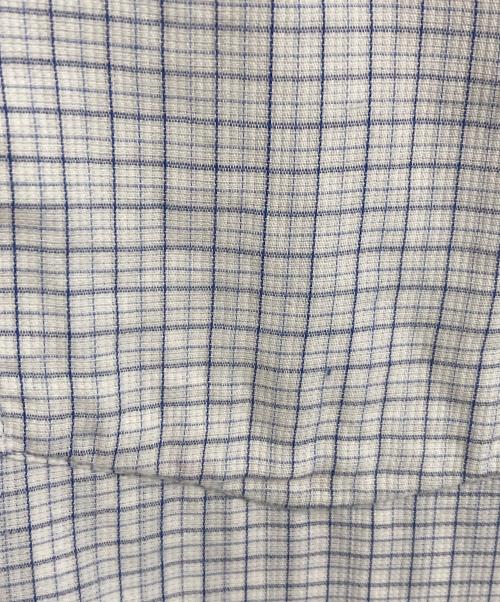 SEAN JOHN（ショーンジョン）SEAN JOHN (ショーンジョン) 【古着】パッチワークオーバーサイズ半袖シャツ　チェックシャツ ネイビー×ホワイト サイズ:XLの古着・服飾アイテム