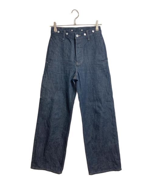 EDWIN（エドウィン）EDWIN MARGARET HOWELL (マーガレットハウエル) デニムパンツ ORGANIC COTTON DENIM TROUTHER  オーガニックコットンデニムトラウザー　日本製　20周年モデル インディゴ サイズ:26×29の古着・服飾アイテム