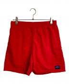 Noahノア）の古着「ハーフパンツ SWIM TRUNKS スイムトランクス　スポーツ　アウトドア　フェス　イタリア製」｜レッド